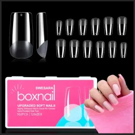 tipsy-swesara-opakowanie-552-szt-sztucznych-paznokci-przezroczyste