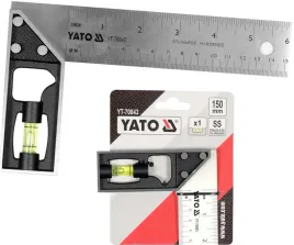 yato-katownik-slusarski-nierdzewny-2crv13-150mm-z-libella-otworem-yt-70843