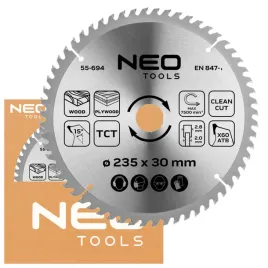 neo-tarcza-do-pilarki-widiowa-235-x-30-mm-60-zebow-atb-do-drewna-55-694