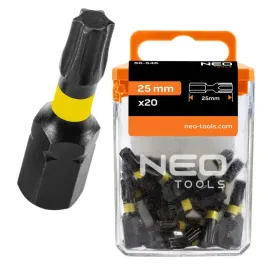 neo-tools-zestaw-bity-udarowe-tx25-x-25-mm-20-sztuk-s2-do-wkretarki-56-546