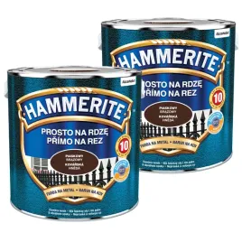 hammerite-farba-do-metalu-5l-prosto-na-rdze-piaskowy-brazowy-zestaw-2x25l
