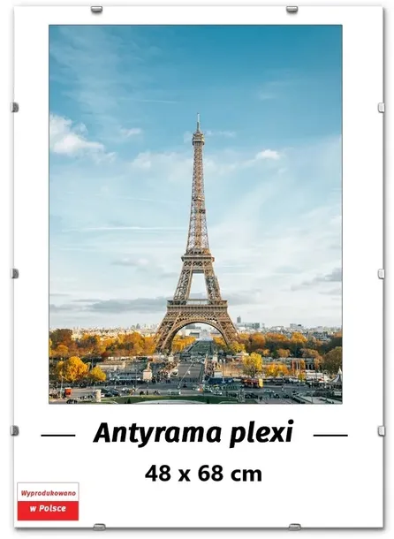 ANTYRAMA PLEXI 48x68 ANTYRAMY 68x48 cm, RAMKA na PLAKAT, PUZZLE