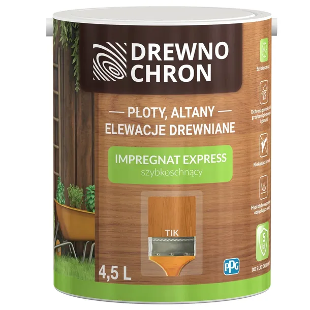 drewnochron-impregnat-express-tik-45l-stan-nowy