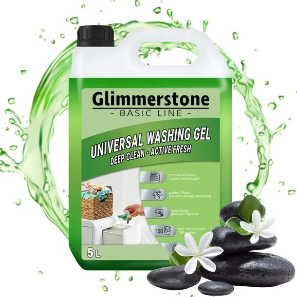 GLIMMERSTONE UNIWERSALNY ŻEL PŁYN DO PRANIA 5L 150 PRAŃ - NOWA JAKOŚĆ