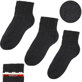 cieple-skarpetki-damskie-bawelniane-azurowe-czarne-e103-marilyn-one-size