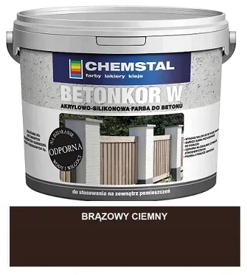 CHEMSTAL BETONKOR W FARBA DO BETONU BRĄZ CIEMN 10L