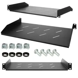 polka-do-szafy-rack-19-1u-270mm-czarna