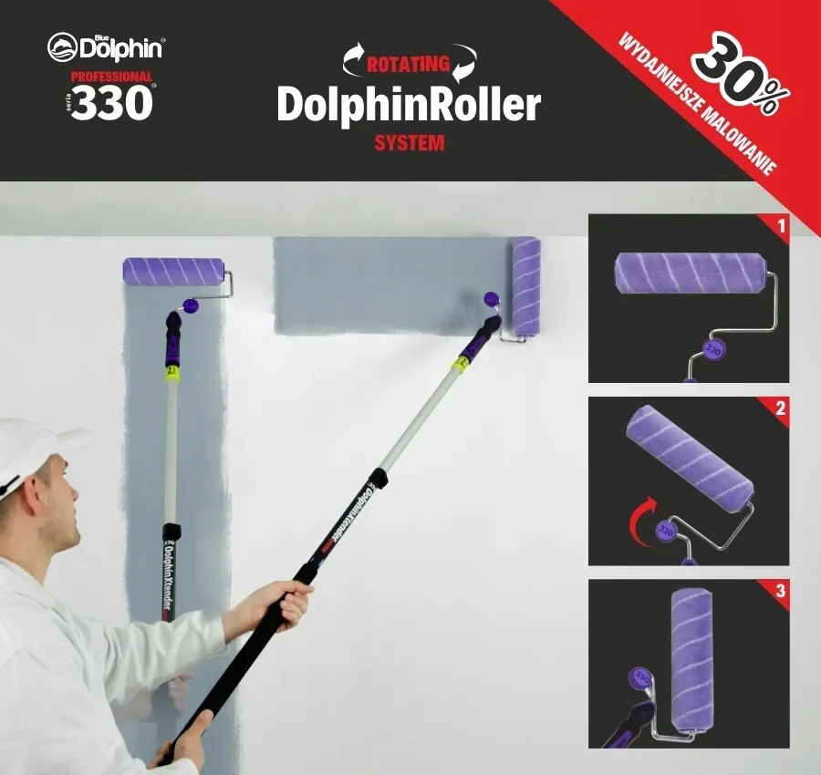 raczka-roller-25cm-rotating-dolphinroller-system-stan-nowy