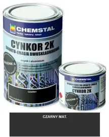 chemstal-gruntoemalia-cynkor-2k-czarna-mat-12l