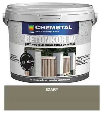 CHEMSTAL BETONKOR W FARBA DO BETONU SZARA 10L