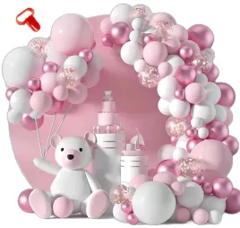 girlanda-balonowa-rozowa-biala-roczek-urodziny-baby-shower-xl-108-elementow