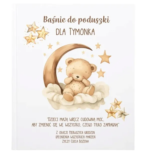 Baśnie dla dzieci Personalizowane Bajki Księga baśni Prezent na roczek