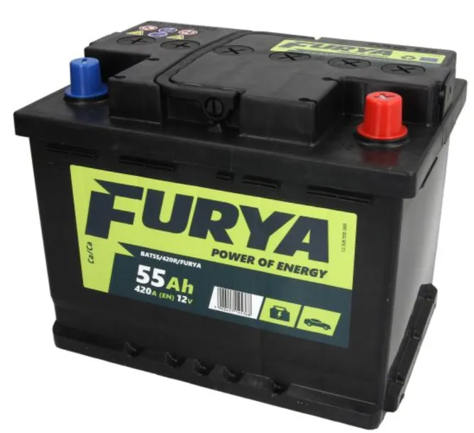 AKUMULATOR FURYA 12V 55AH 420A P+ , RADOM