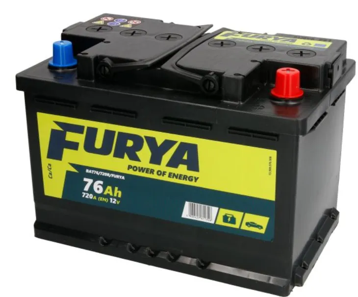 AKUMULATOR FURYA 12V 76AH 720A P+ , RADOM