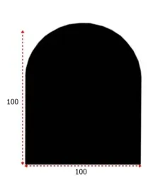 szyba-szklo-pod-kominek-hartowane-podstawa-100x100-luk-blacha-czarna