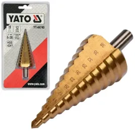 yato-wiertlo-wielostopniowe-hss-stozkowe-6-38-mm-azotek-tytanu-yt-44740