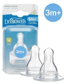 dr-brown-s-smoczek-do-butelki-waski-poziom-2-3m