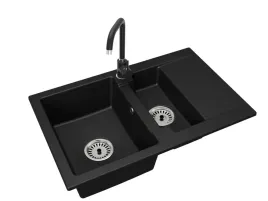 kuchenny-zlewozmywak-granitowy-15-komory-z-ociekaczem-bateria-steel-syfon