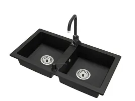 zlewozmywak-granitowy-dwukomorowy-borys-bateria-steel-syfon-chrom-dozownik