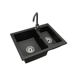 kuchenny-zlewozmywak-granitowy-15-komory-bateria-steel-syfon-chrom