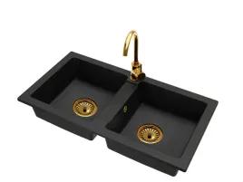 zlewozmywak-granitowy-dwukomorowy-borys-syfon-zloty-bateria-nook-zlota