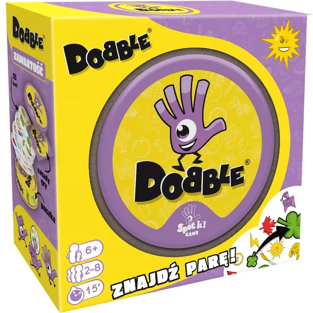Gra Karciana Rodzinna Zręcznościowa Dobble Classic Eco Rebel