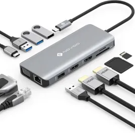 novoo-stacja-dokujaca-usb-c-11w1-hub-hdmi-ethernet-pd-100w-sd-tf-macbook