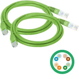 patchcord-zielony-kku5zie2-0-x2-utp-kat-5e-2-0m