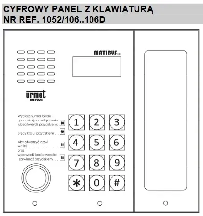 system-domofonowy-matibus-urmet-1052-106d-typ-domofonu-przewodowy