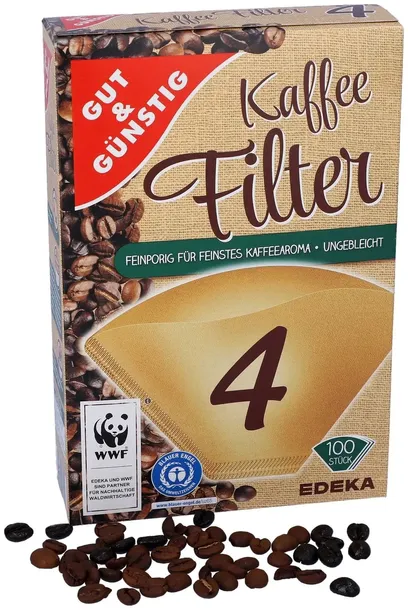 FILTRY do kawy 4 papierowe do ekspresów 100 sztuk