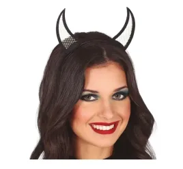 opaska-rogi-diabla-czarne-zlote-siatka-halloween
