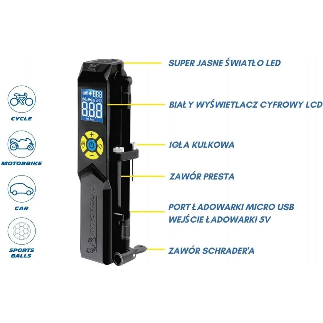 kompresor-rowerowy-samochodowy-pompka-sprezarka-powerbank-usb-michelin