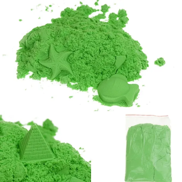 PIASEK KINETYCZNY MAGICZNY 1KG PIASKOLINA zielony