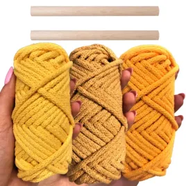 sznurek-bawelniany-pleciony-zestaw-zolty-kijek