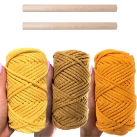 sznurek-bawelniany-pleciony-zestaw-zolty-kijek