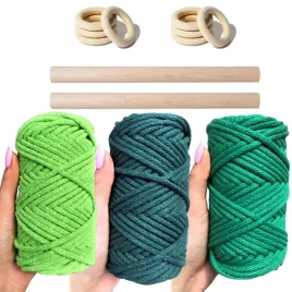 sznurek-bawelniany-pleciony-zestaw-zielony-xl