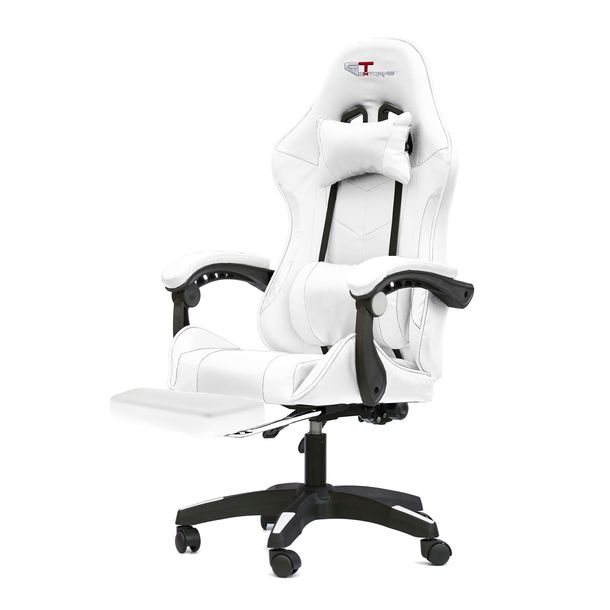 FOTEL GAMINGOWY, BIUROWY, OBROTOWY, MASAŻ, PODNÓŻEK, EKOSKÓRA FG-PS-FR-011