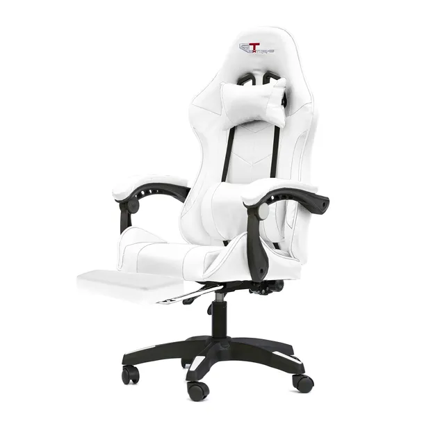 FOTEL GAMINGOWY, BIUROWY, OBROTOWY, MASAŻ, PODNÓŻEK, EKOSKÓRA FG-PS-FR-011