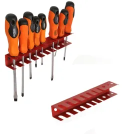 uchwyt-metalowy-botle-zestaw-10-x-srubokret-narzedzia-garaz-26-cm-czerwony