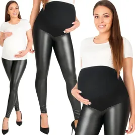 leginsy-ciazowe-latex-legginsy-z-panelem-ekoskora
