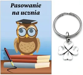 brelok-breloczek-pasowanie-na-ucznia-koniczyna-uczen-klasa-szkola-prezent