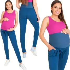 spodnie-ciazowe-dresowe-rozm-s-lena-z-kokarda