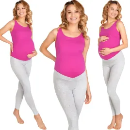 legginsy-ciazowe-szare-z-niskim-panelem