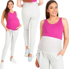 spodnie-ciazowe-dresowe-rozm-s-lena-z-kokarda