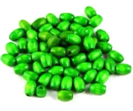 koraliki-drewniane-oliwki-8x5-mm-zielone-30-sztuk