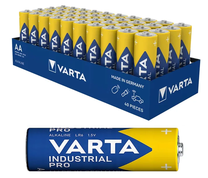40x LR6 VARTA 1,5V BATERIA INDUSTRIAL AA R6 06-2033 Made in GERMANY