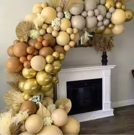 balony-boho-zlote-luk-girlanda-dekoracje-bezowe