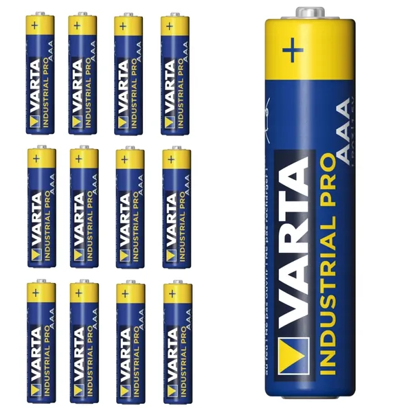 12x BATERIE VARTA INDUSTRIAL LR3 R3 AAA 1,5V 06-2033 Made in GERMANY