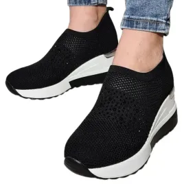 buty-damskie-sportowe-siatka-koturn-sneakersy-40
