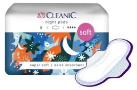 podpaski-cleanic-soft-night-ze-skrzydelkami-8szt
